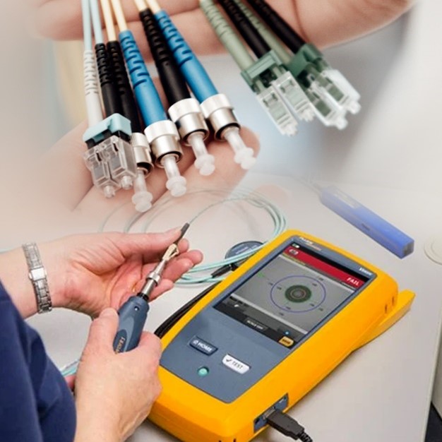 Testing cables with Fluke Tester